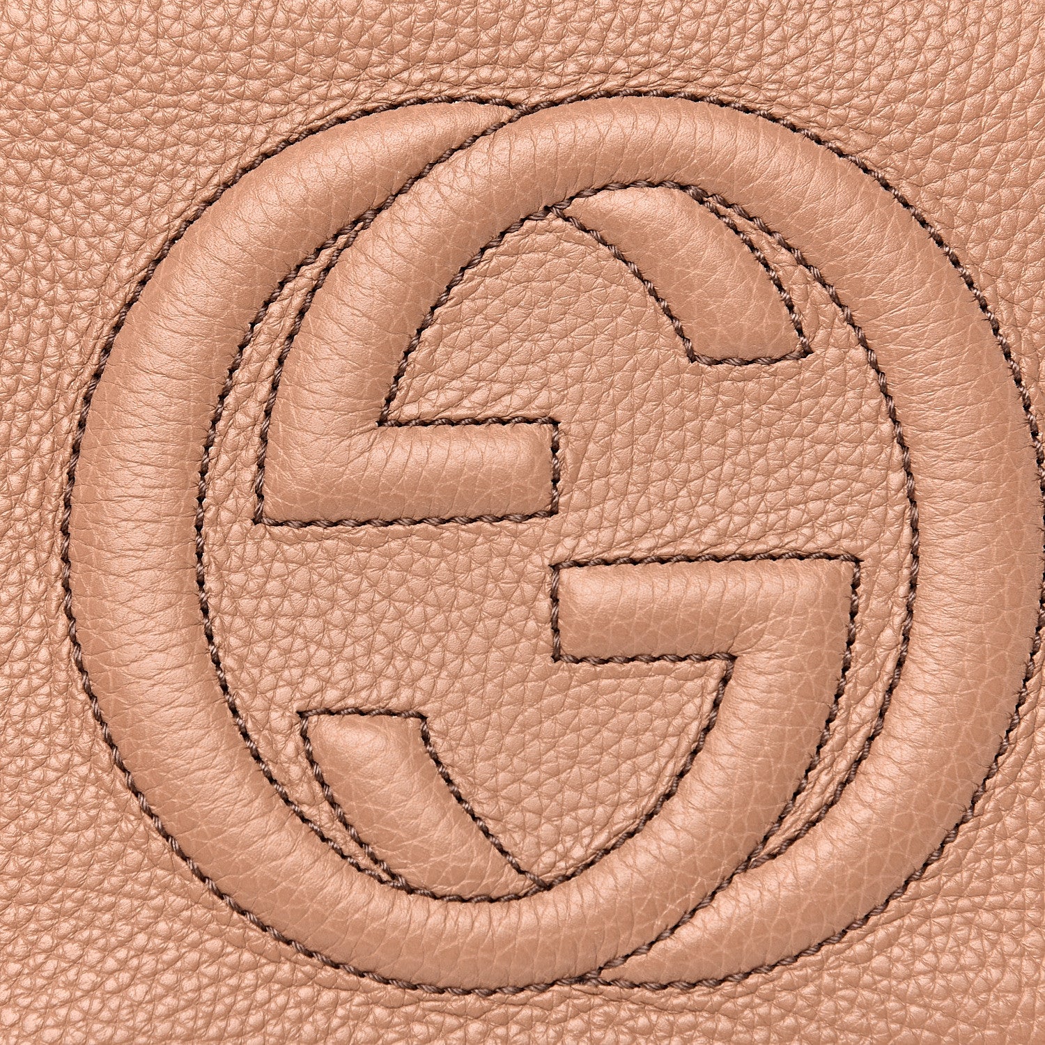 Gucci Pebbled Calfskin Small Soho Disco Bag Rose Beige 7 of 10