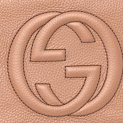 Gucci Pebbled Calfskin Small Soho Disco Bag Rose Beige 7 of 10