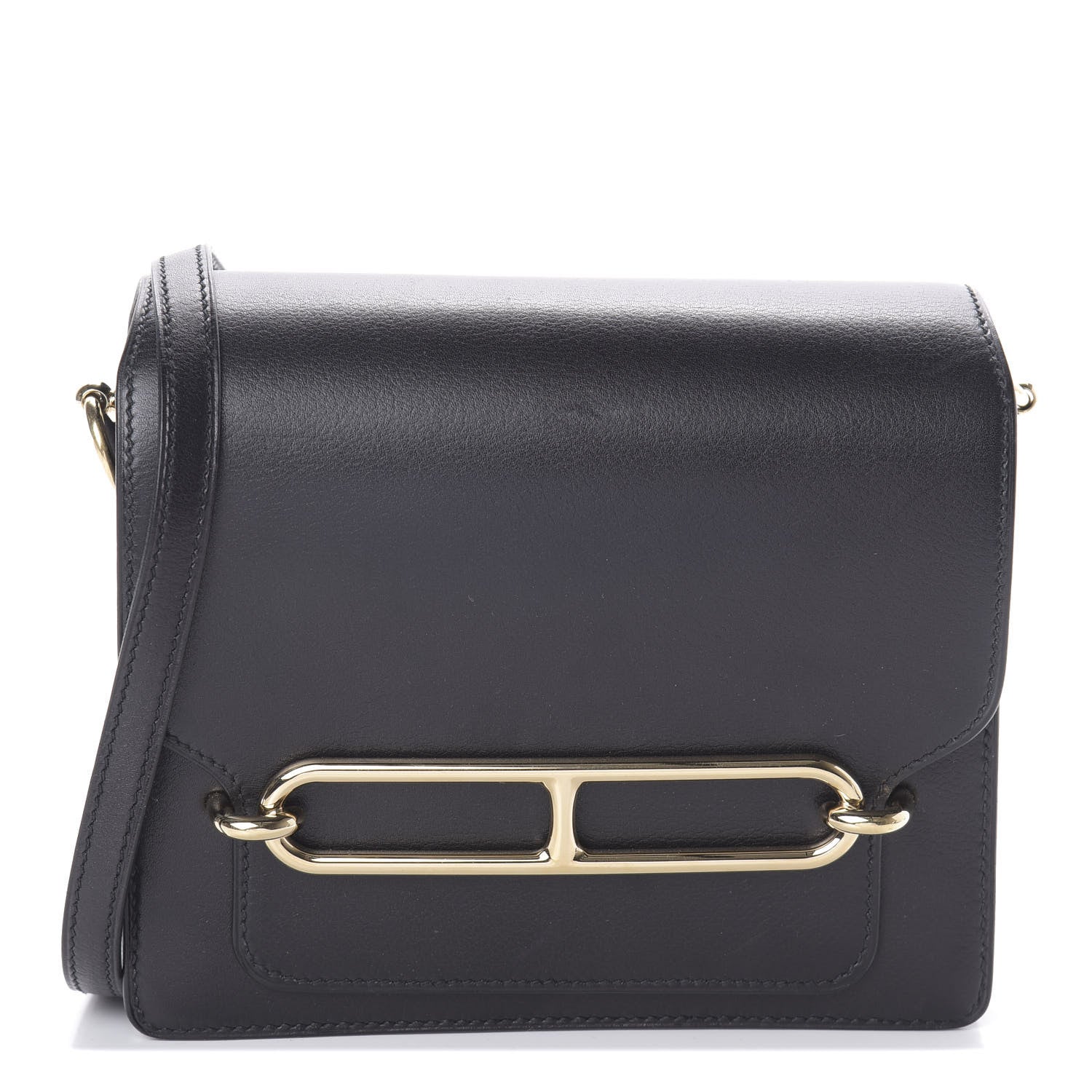 Hermes Evergrain Mini Sac Roulis Black 1 of 9