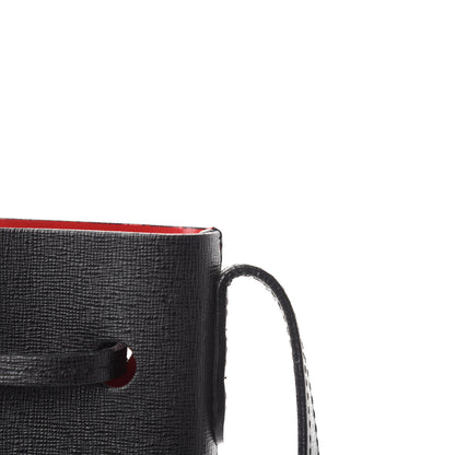 Mansur Gavriel Saffiano Mini Bucket Bag Black Flamma 13 of 19