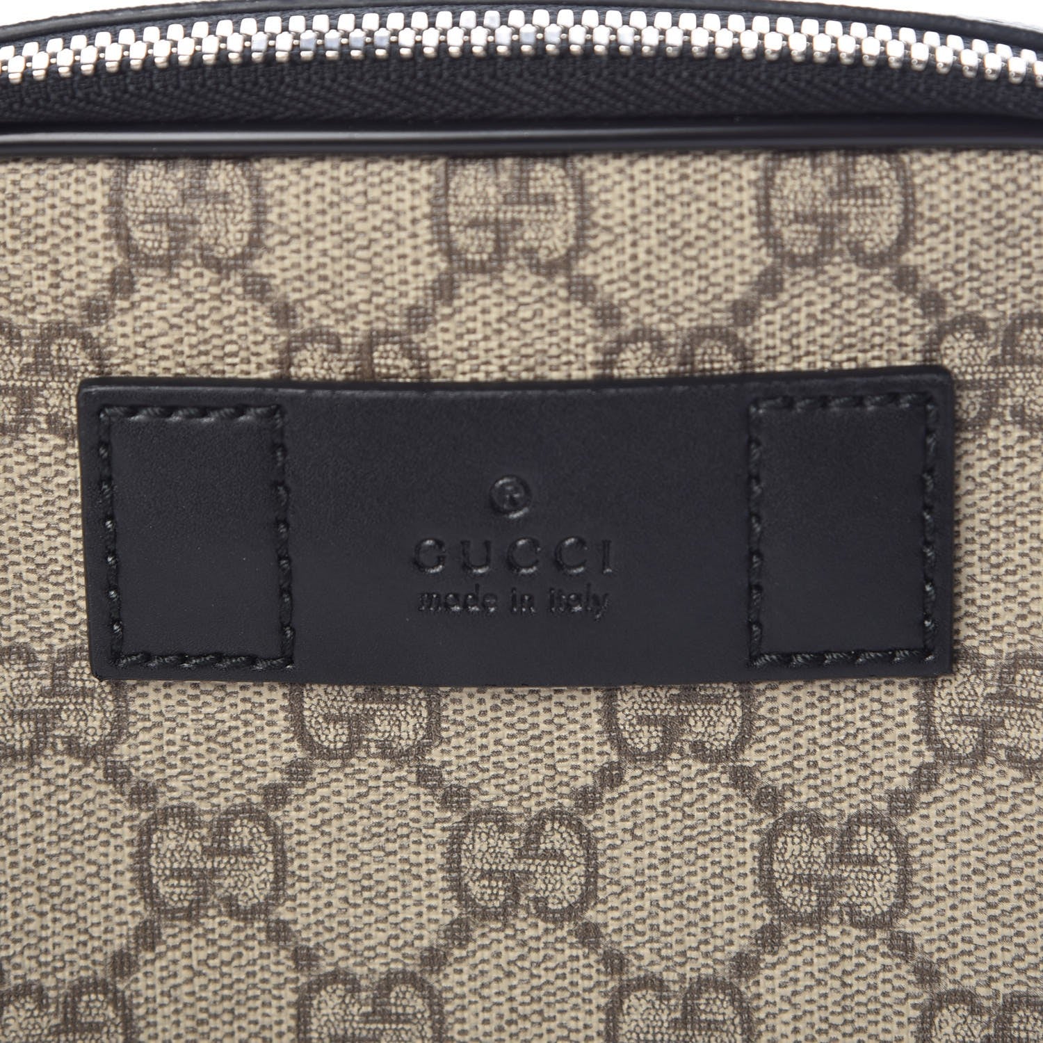 Gucci GG Supreme Monogram Web Belt Bag Black 7 of 10