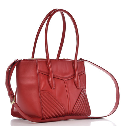 Miu Miu Nappa Matelasse Biker Tote Fuoco 3 of 12