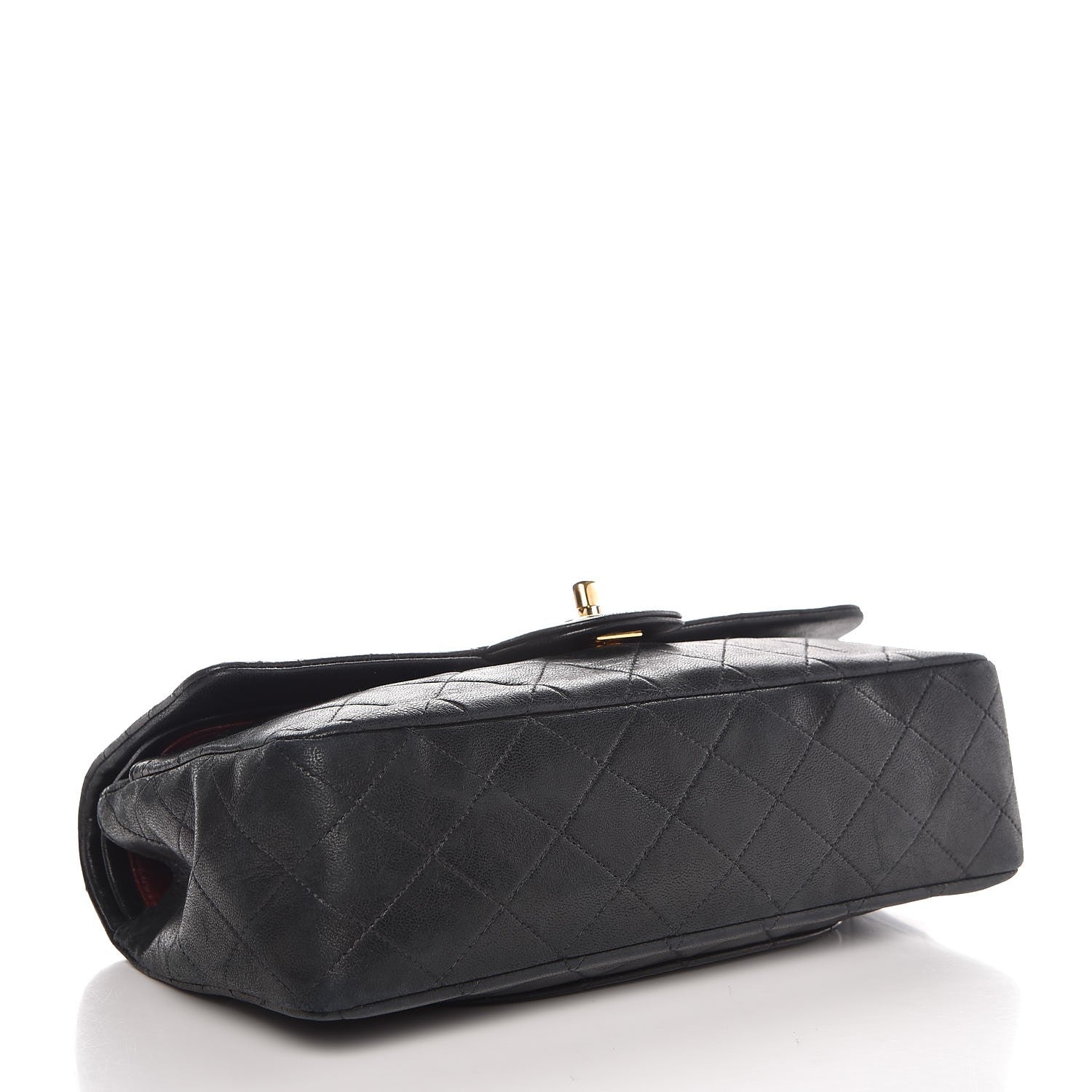 Chanel Lambskin Quilted Medium Double Flap Black 4 of 8
