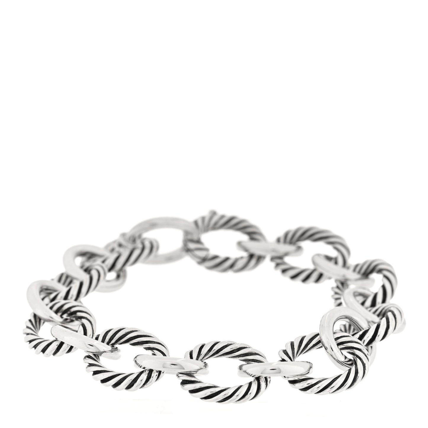 Sterling Silver 10mm Medium Oval Link Bracelet