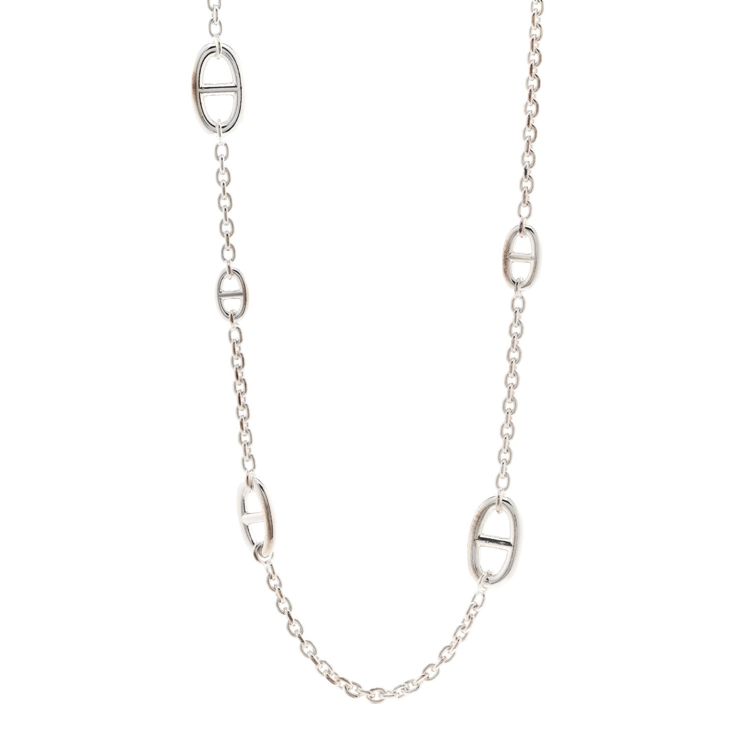 Hermes Sterling Silver Farandole Necklace 80 1 of 4