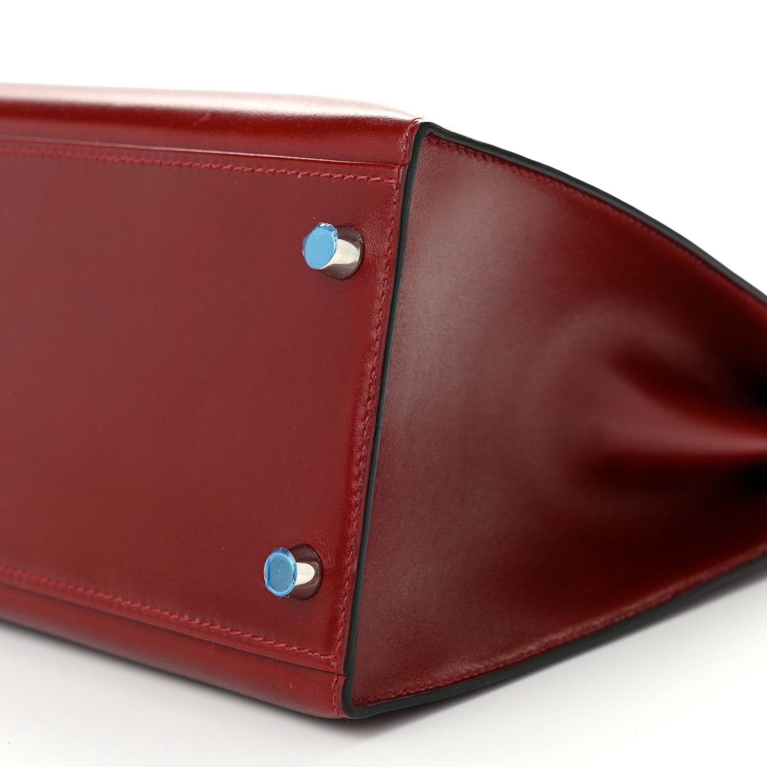 Hermes Tadelakt Kelly Sellier 32 Rouge H 10 of 17