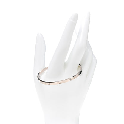Cartier 18K White Gold Small LOVE Bracelet 17 2 of 4