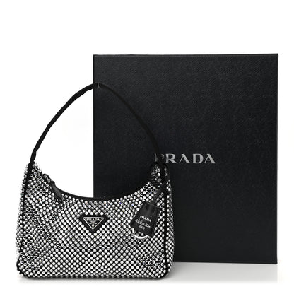 Prada Satin Crystal Mini Re-Edition 2000 Bag Cristal 11 of 11