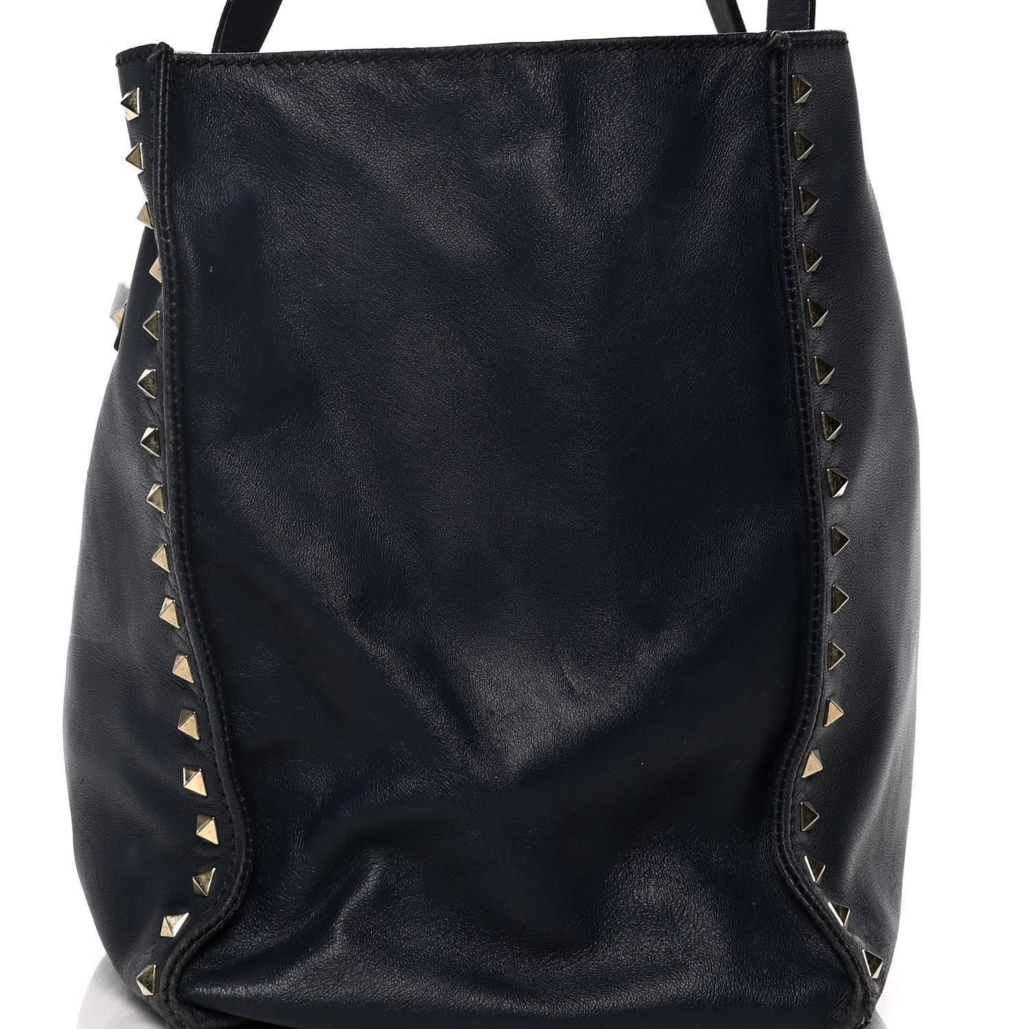 Valentino Garavani Nappa Medium Rockstud Soft Tote Marine 11 of 42