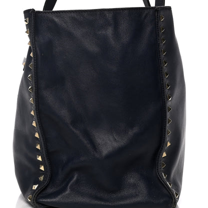 Valentino Garavani Nappa Medium Rockstud Soft Tote Marine 11 of 42
