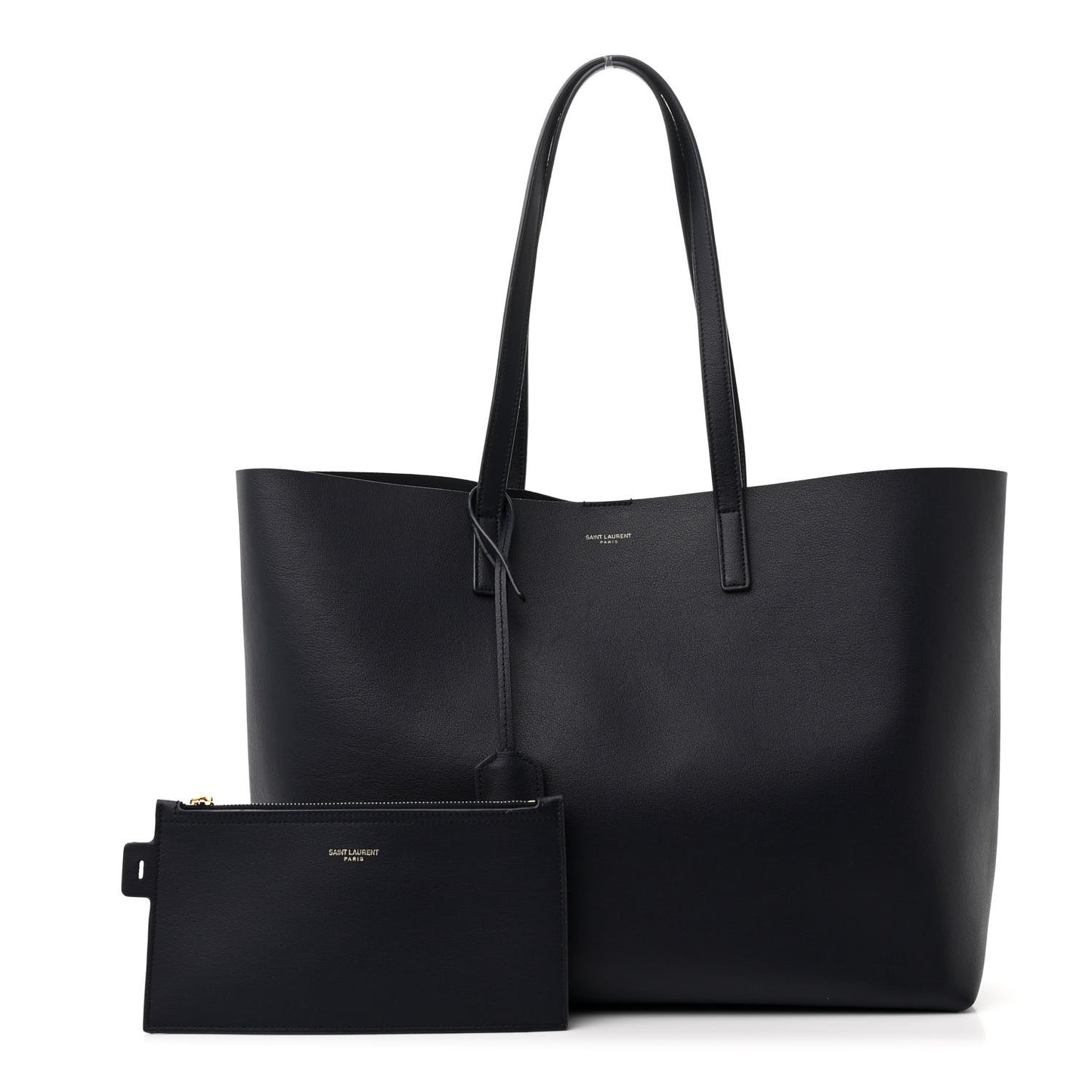 Calfskin Large Shopping Tote Deep Marine