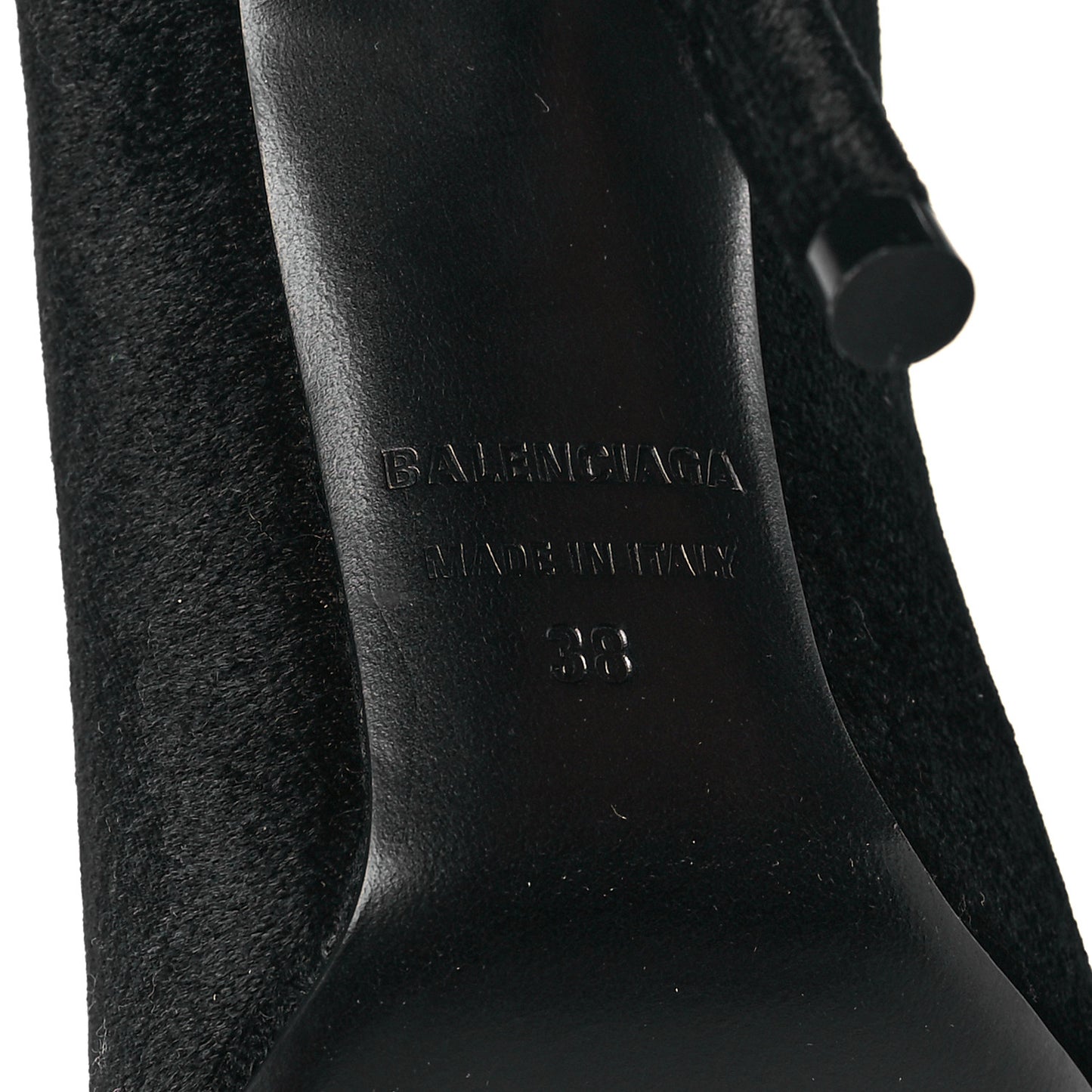 Velvet Spandex Extreme Pointed Toe Knife Ankle Boots 38 Black
