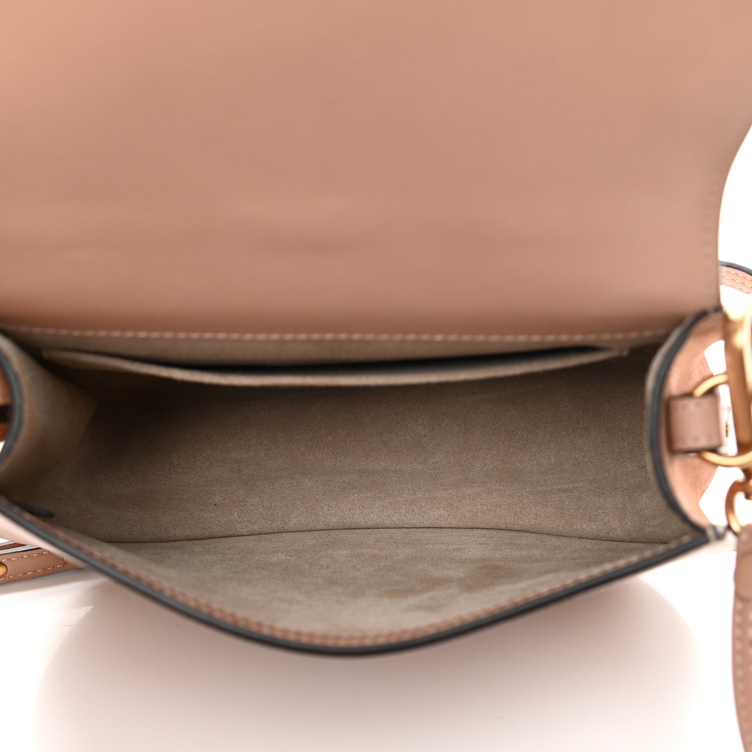 Chloe Calfskin Suede Medium Nile Bracelet Bag Biscotti Beige 5 of 11