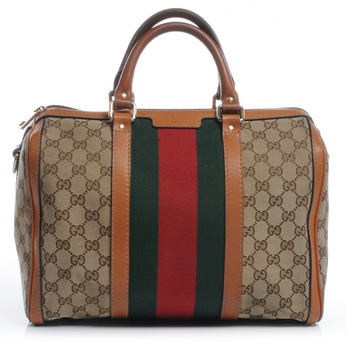 Monogram Vintage Web Medium Boston Tan