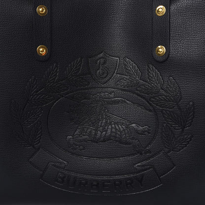 Burberry Calfskin Crest Embossed Small Tote Black 7 of 7