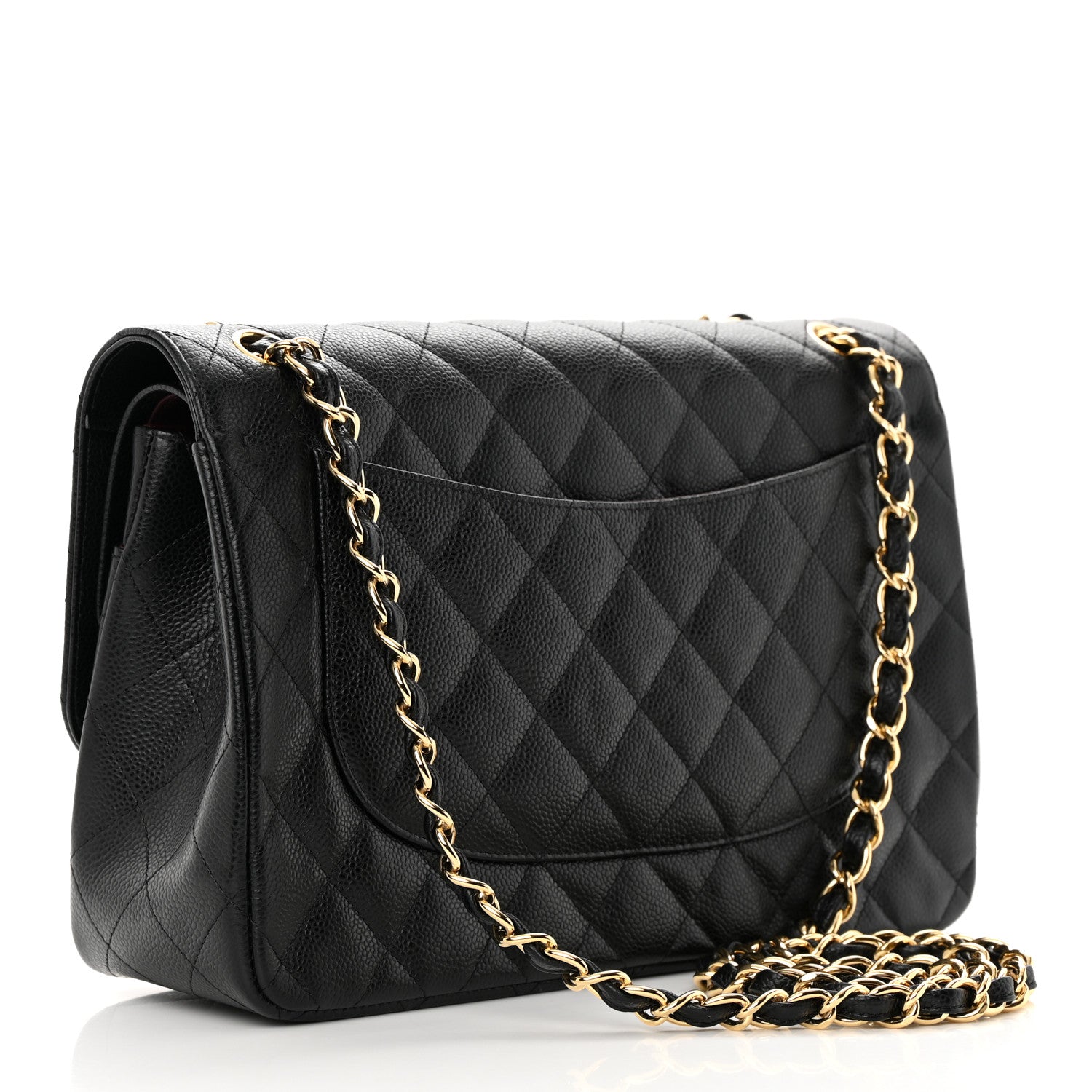Chanel Caviar Quilted Jumbo Double Flap Black 2 of 13