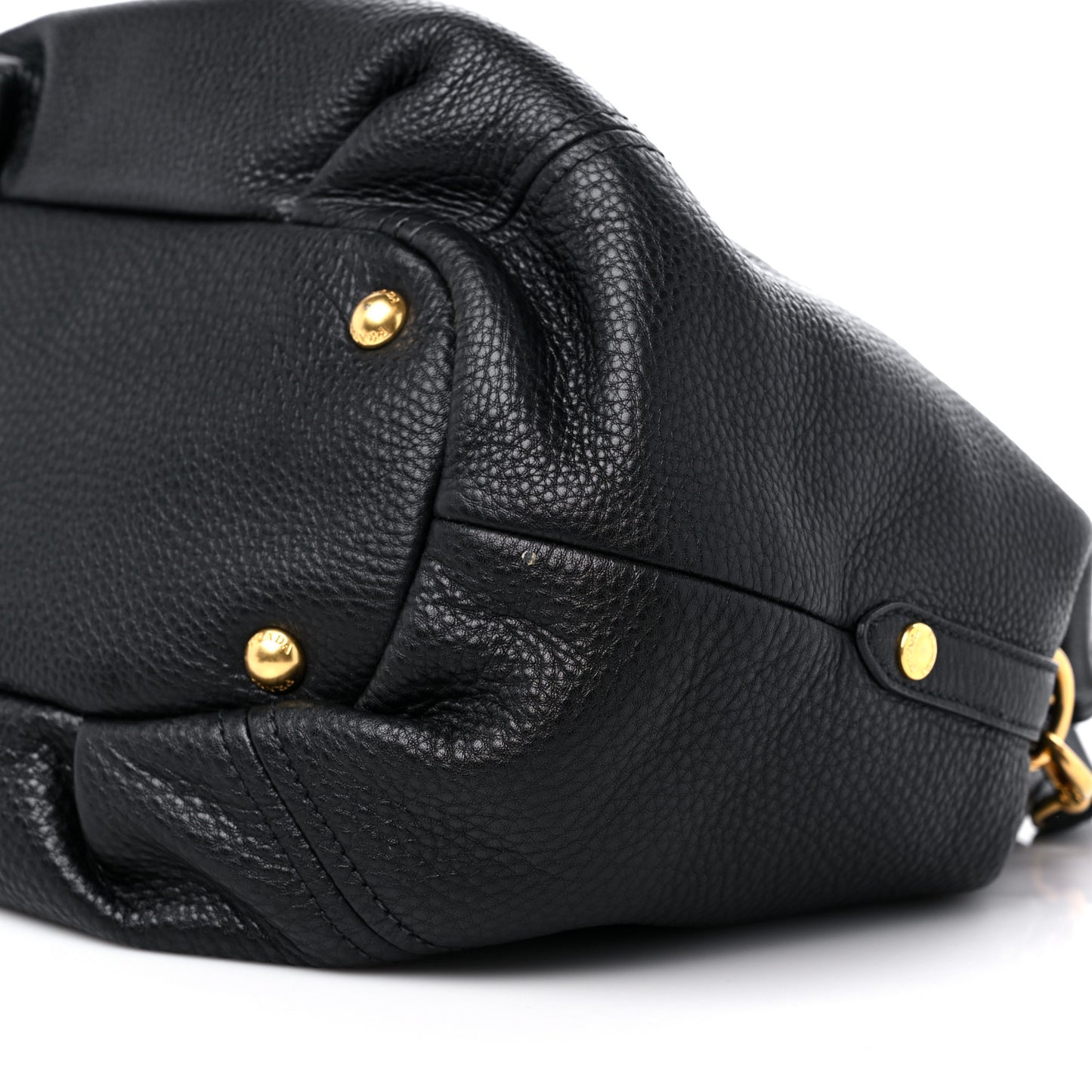 Vitello Daino Shoulder Bag Black