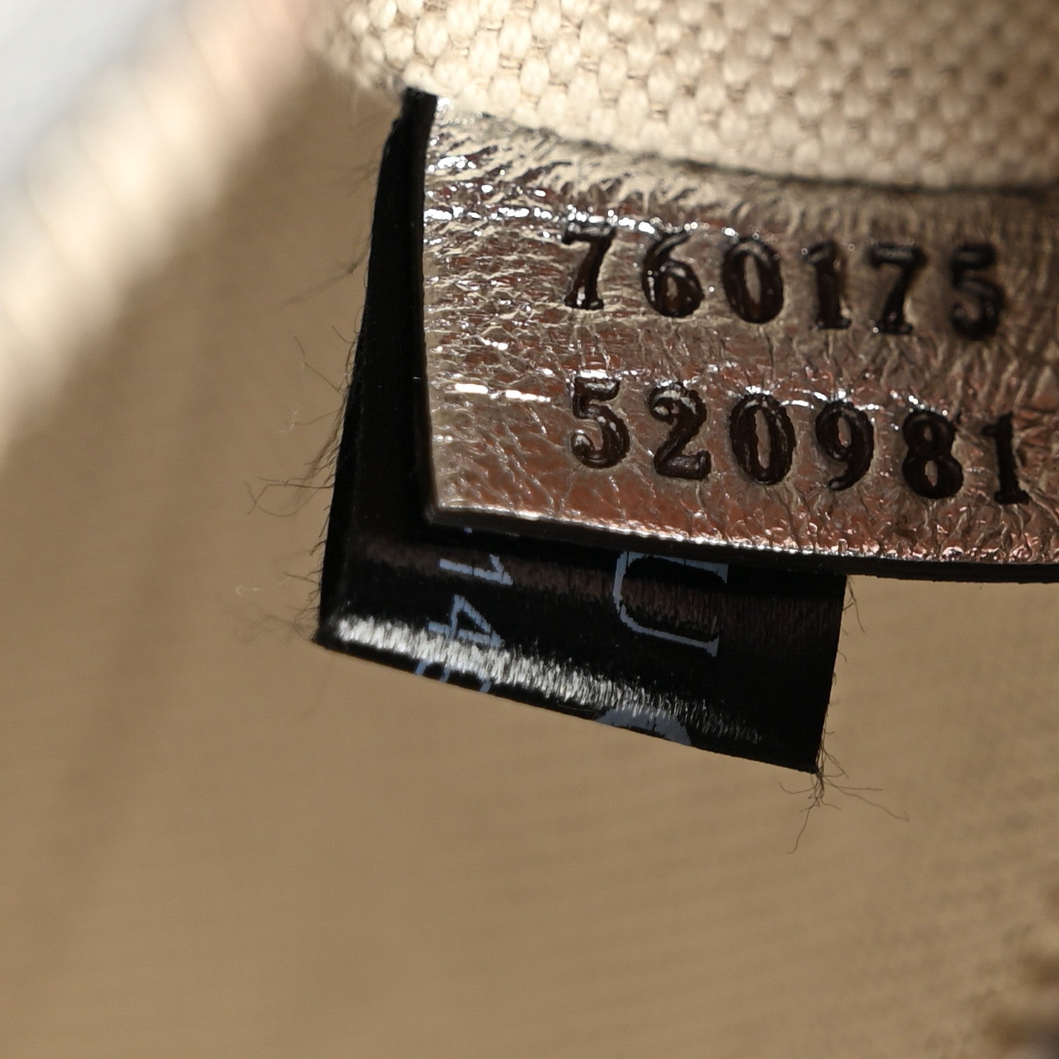 Gucci Metallic Sakai Be Green Calfskin Diagonal Stitched Mini Blondie Shoulder Bag Silver 7 of 10