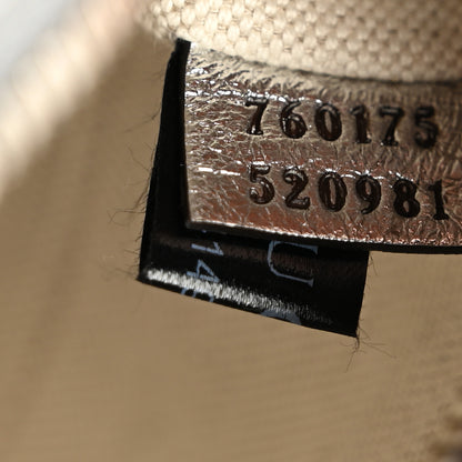 Gucci Metallic Sakai Be Green Calfskin Diagonal Stitched Mini Blondie Shoulder Bag Silver 7 of 10