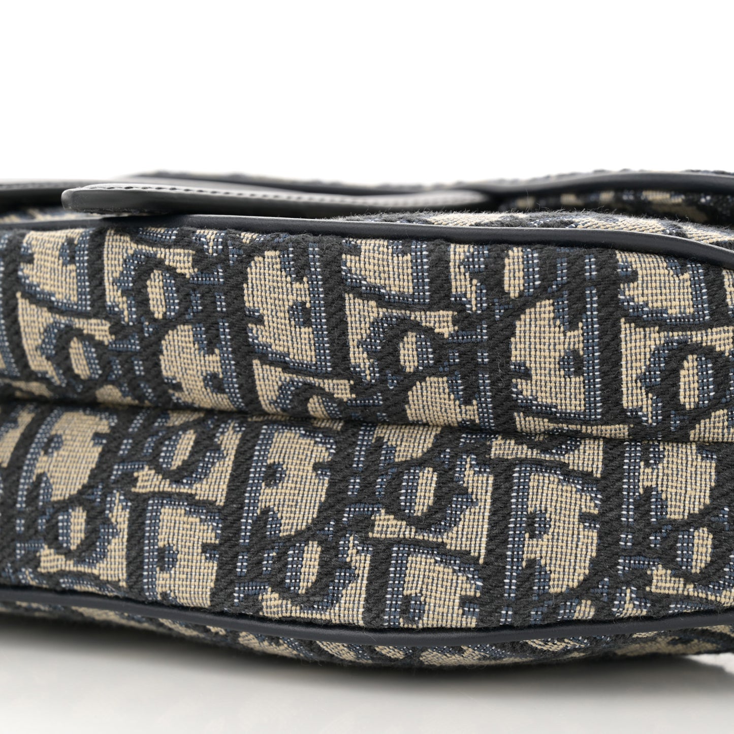Oblique Saddle Bag With Strap Blue