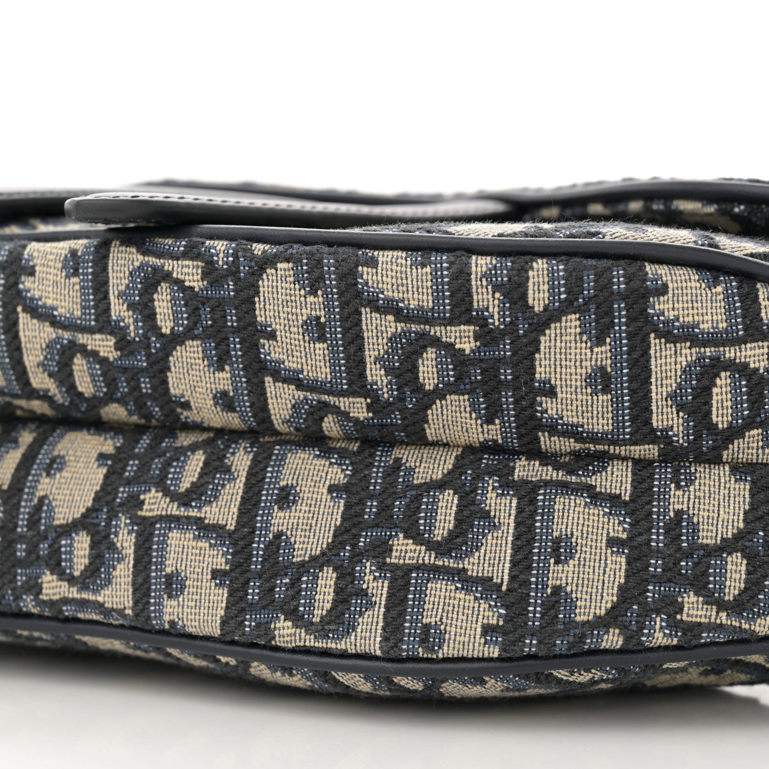 Christian Dior Oblique Saddle Bag With Strap Blue 10 of 10