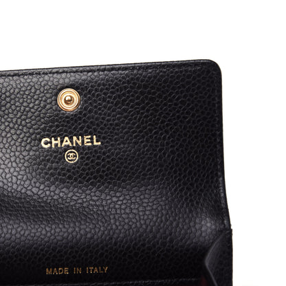 Chanel Caviar Quilted Flap Card Holder Black 6 of 10