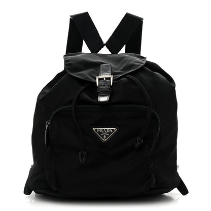 Prada Tessuto Nylon Vela Cinch Backpack Black 1 of 16
