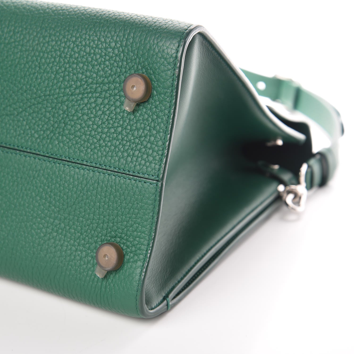 Christian Dior Grained Calfskin Medium Diorever Flap Green 6 of 13