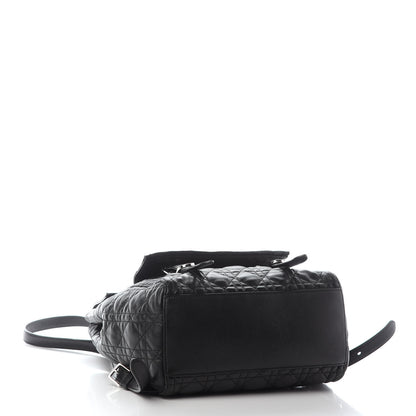 Christian Dior Lambskin Cannage Large Stardust Backpack Black 4 of 8