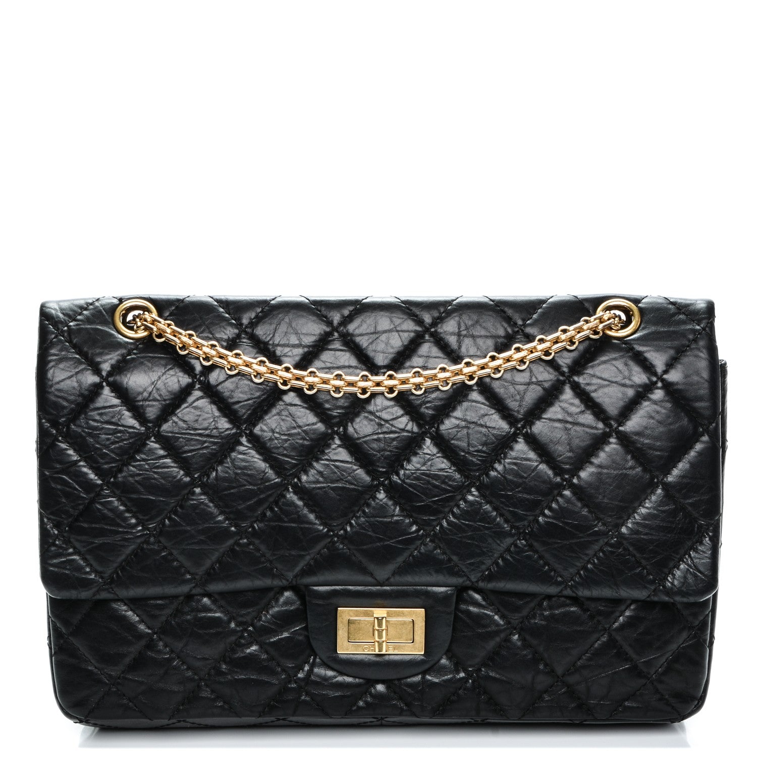 Chanel Aged Calfskin Quilted 2.55 Reissue 227 Flap Black 1 of 7