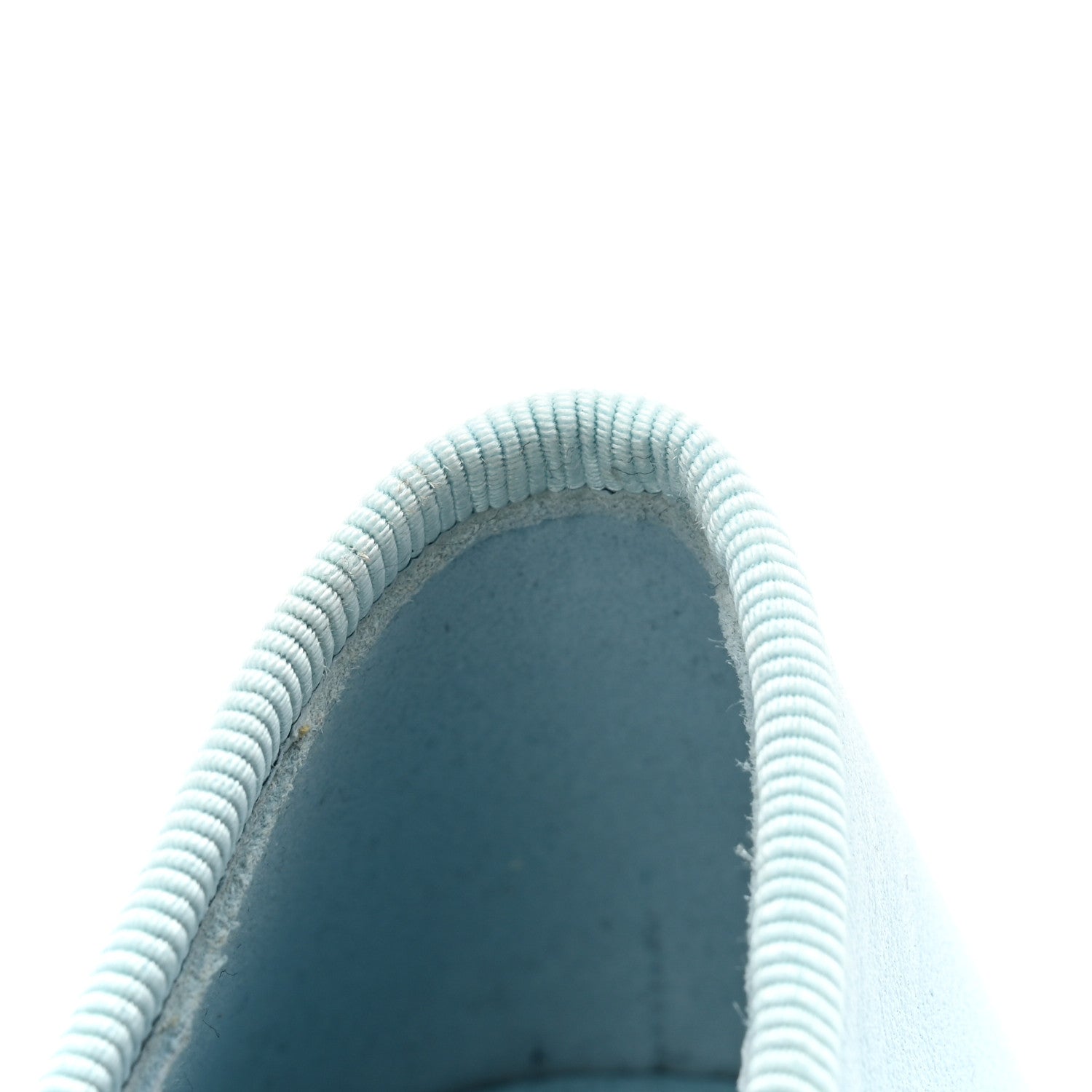 Chanel Lambskin Cap Toe CC Ballerina Flats 38 Light Blue Black 10 of 10