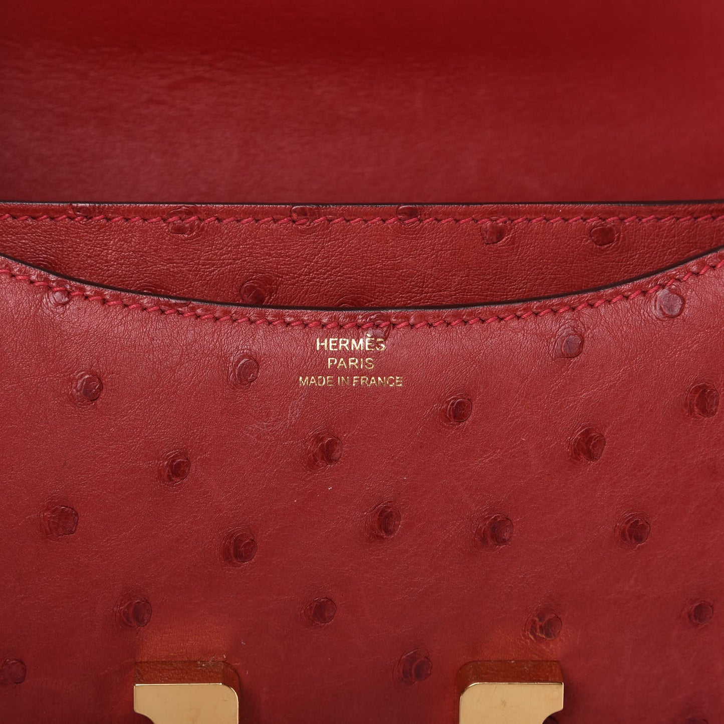Ostrich Constance 18 Rouge Vif