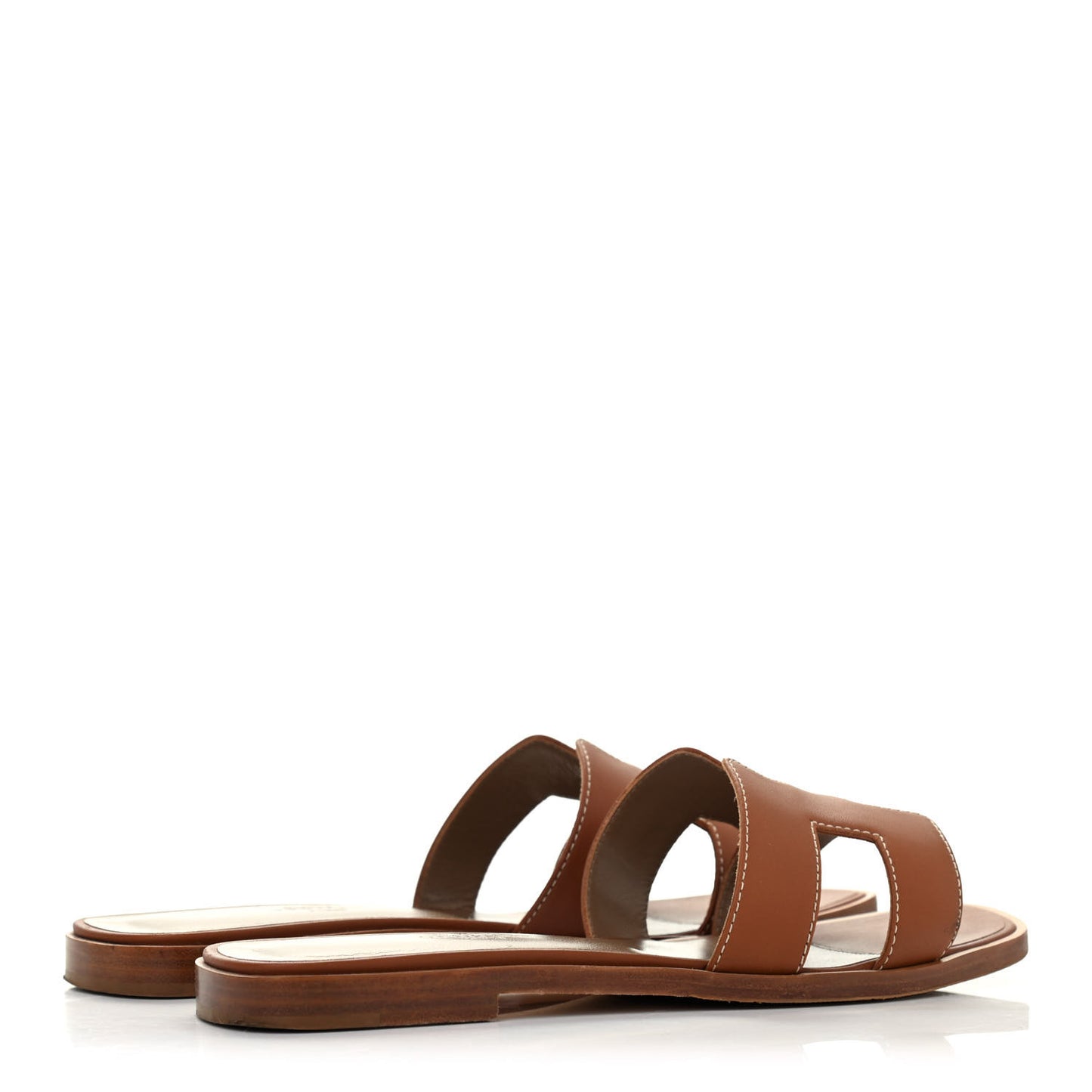 Box Calfskin Oran Sandals 36 Gold