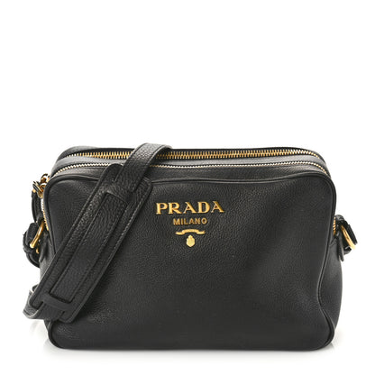 Prada Vitello Phenix Camera Bag Black 1 of 9