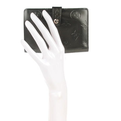 Louis Vuitton Mat Monogram French Purse Wallet Black 2 of 7