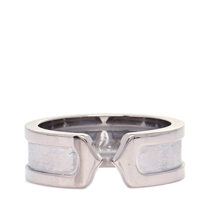 Cartier 18K White Gold 6.5mm C De Cartier Ring 49 4.75 1 of 6