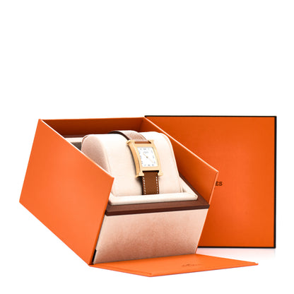 Hermes Stainless Steel Epsom 26mm Heure H Hour Quartz Watch Gold 5 of 5