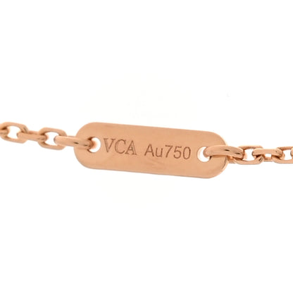 Van Cleef & Arpels 18K Rose Gold Sweet Alhambra Pendant Necklace 5 of 5