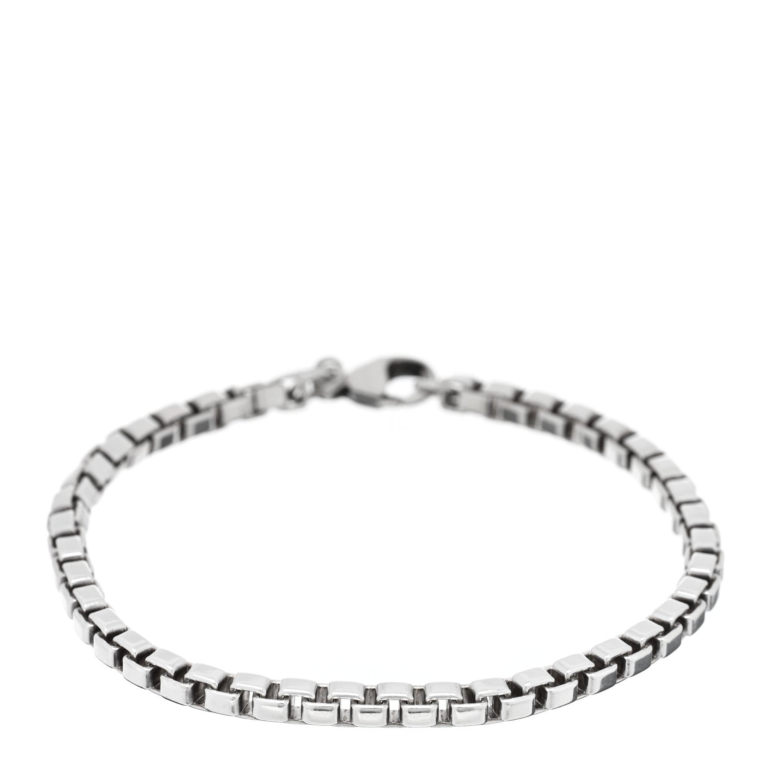 Tiffany Sterling Silver 4mm Venetian Link Bracelet 1 of 3