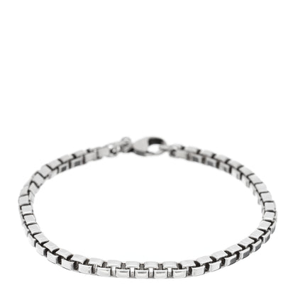 Tiffany Sterling Silver 4mm Venetian Link Bracelet 1 of 3