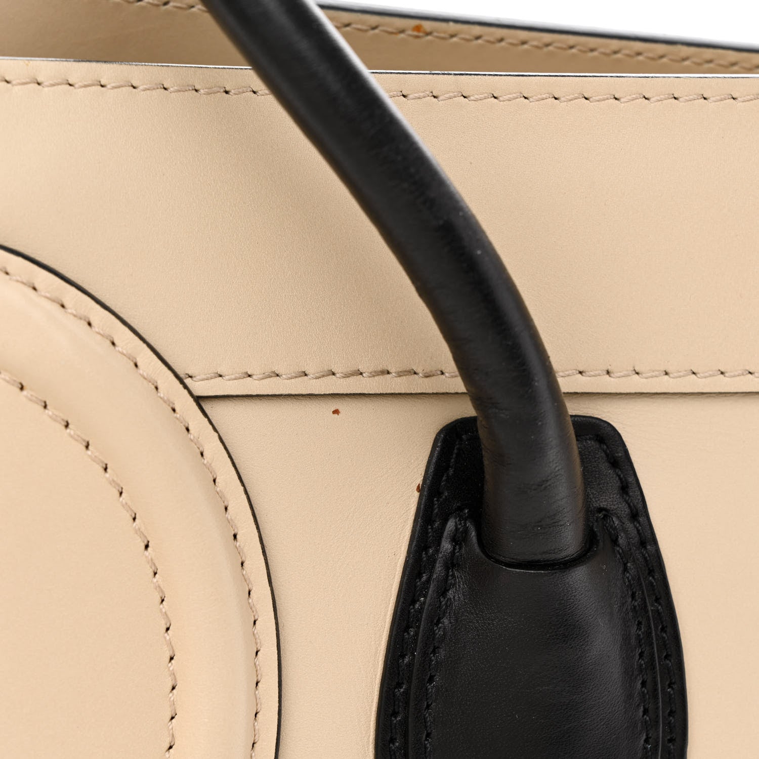 Celine Satin Calfskin Micro Bi-Color Luggage Powder Black 11 of 16