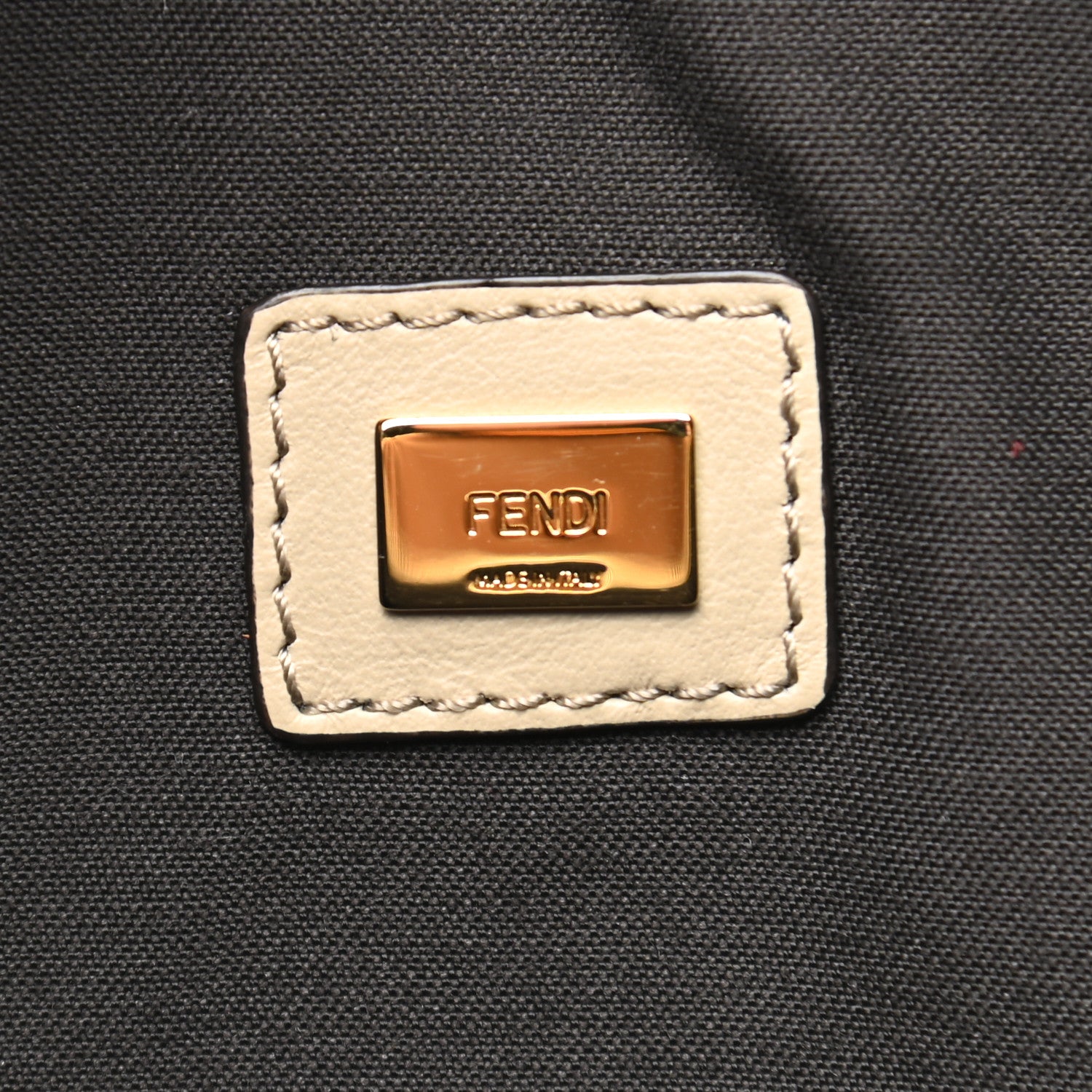 Fendi Suede Vitello Grace Micro FF Large Flat Pouch Nude Spring Maya 6 of 7