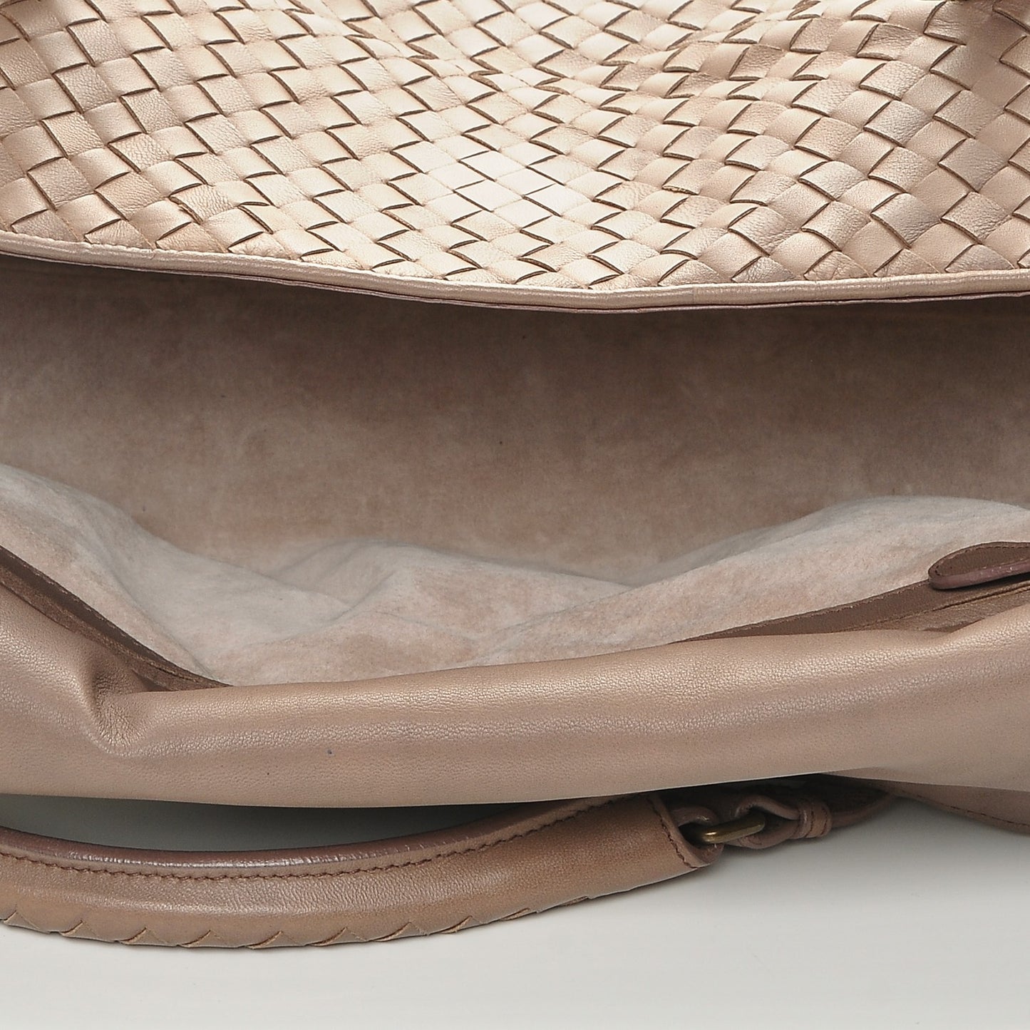 Nappa Intrecciato Satchel Old Petra