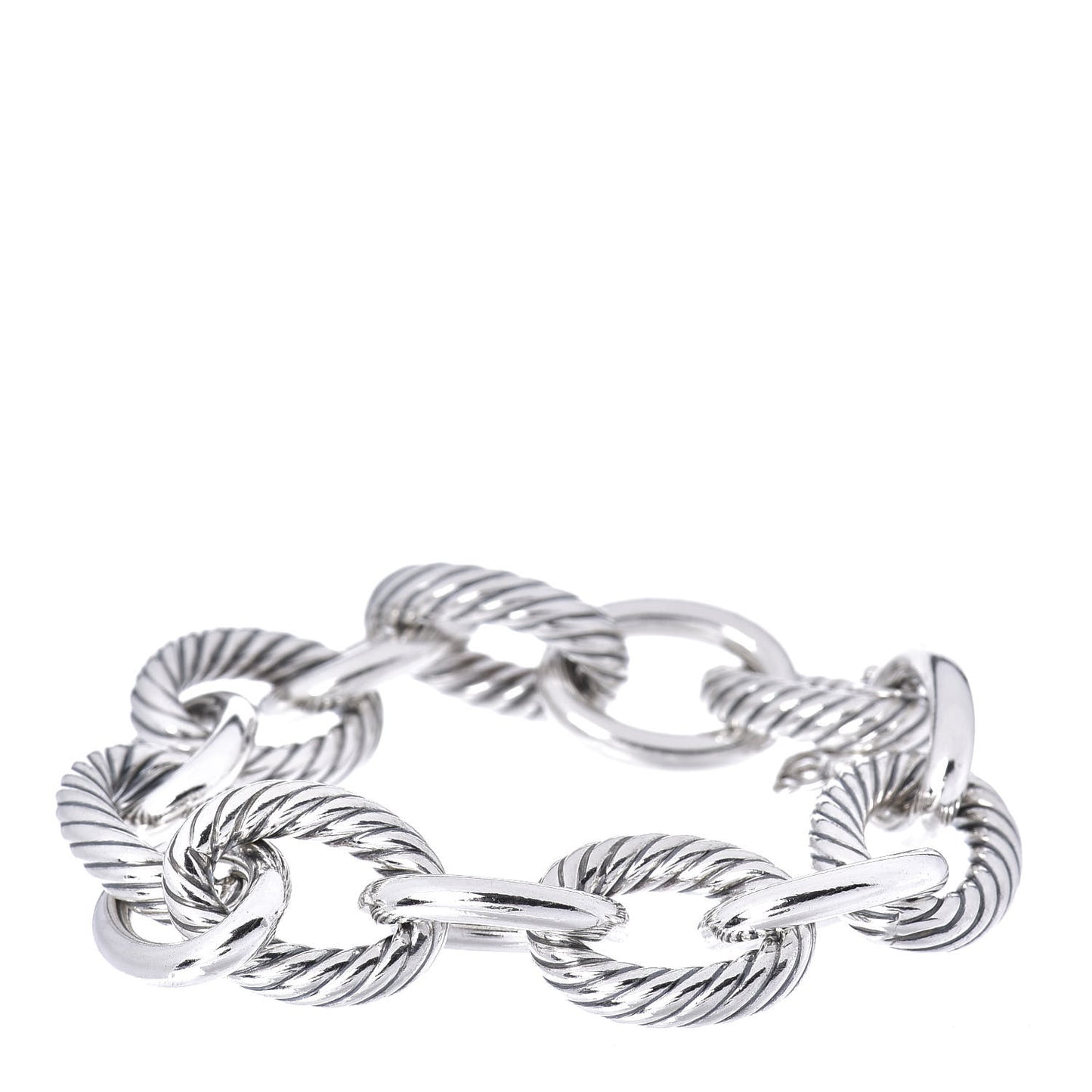 Sterling Silver 17mm Extra Large Oval Link Bracelet