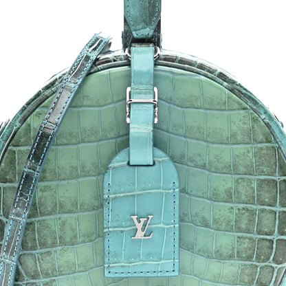 Louis Vuitton Crocodile Petite Boite Chapeau Turquoise 8 of 10