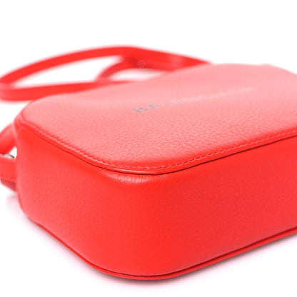 Balenciaga Calfskin Logo XS Everyday Camera Bag Vivid Red Black 9 of 12