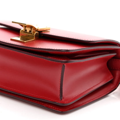 Celine Smooth Calfskin Small Classic Box Flap Bag Red 9 of 9