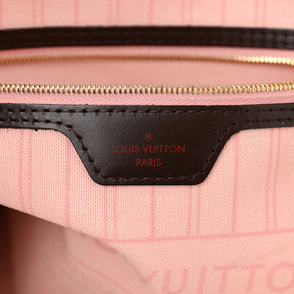 Louis Vuitton Damier Ebene Neo Neverfull MM Rose Ballerine 6 of 11