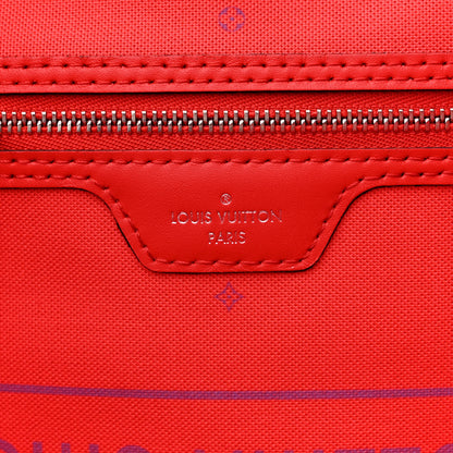Louis Vuitton Monogram Escale Neverfull MM Rouge 8 of 12
