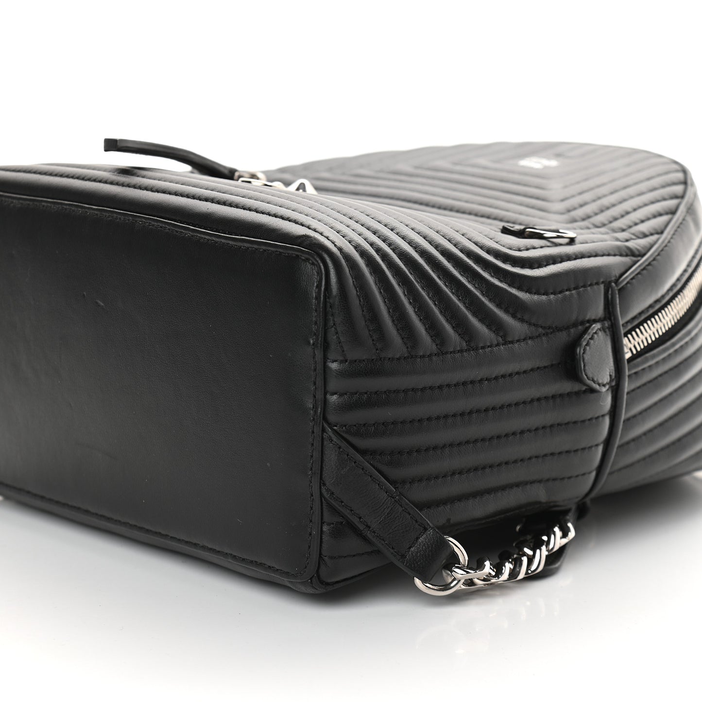 Shiny Nappa Trapuntata Mini Backpack Black